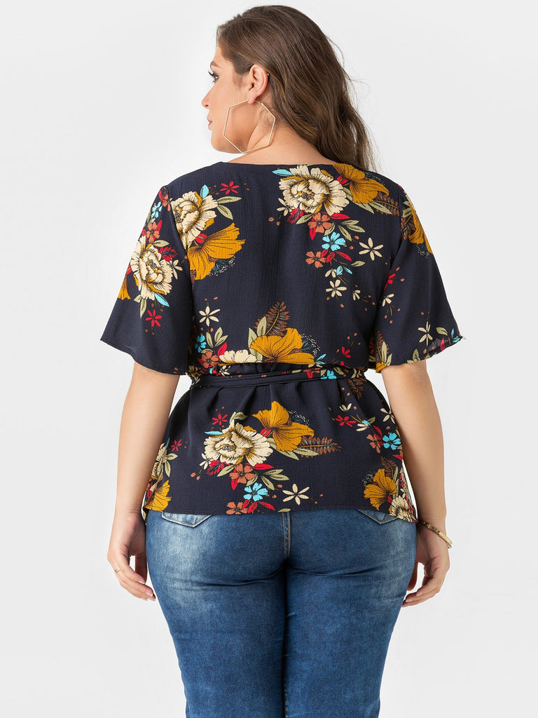 Womens Black Plus Size Tops