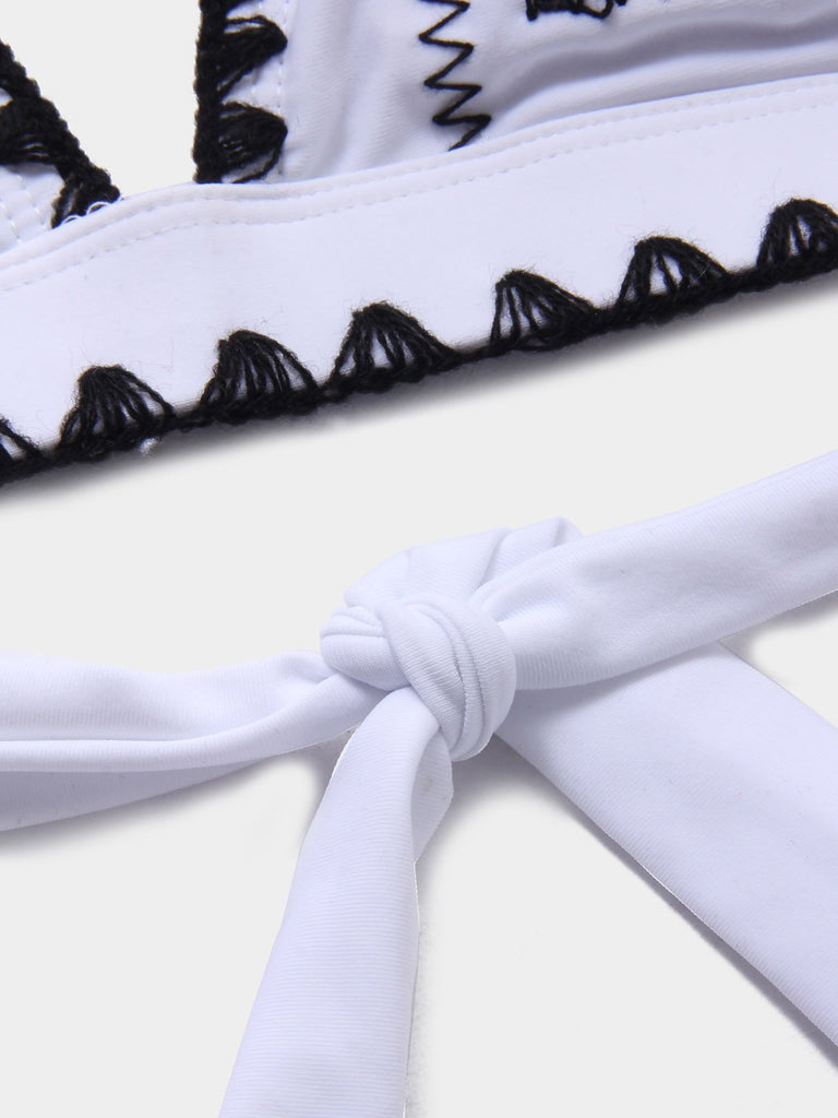 Ladies White Bikinis