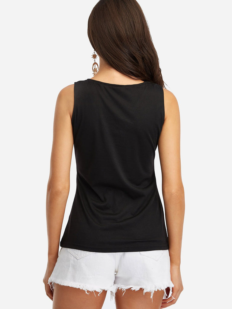 Womens Black Camis