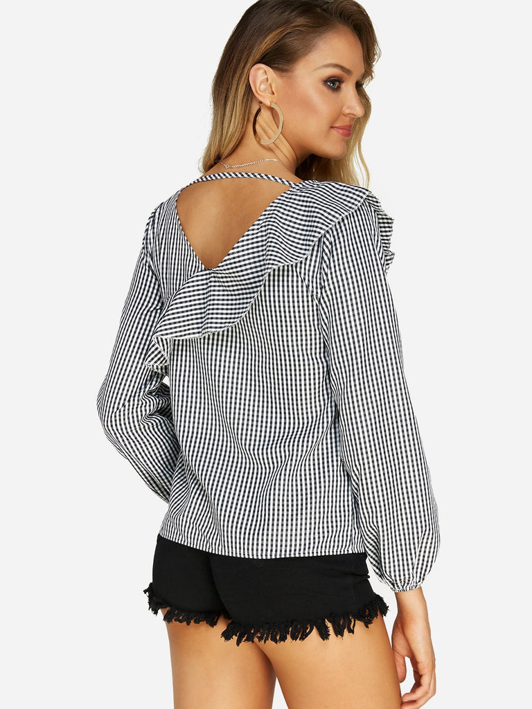 Womens Grid Blouses