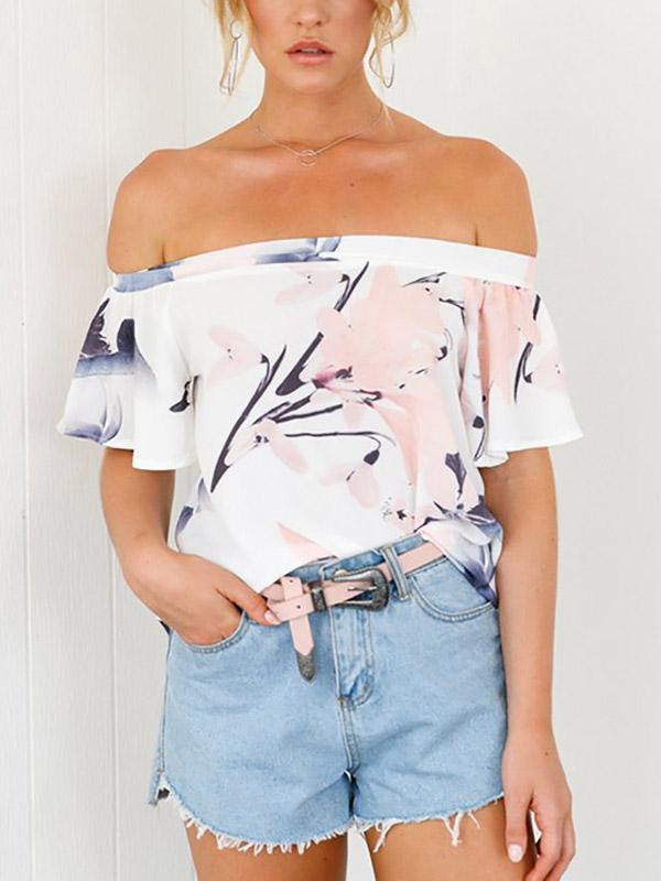 Ladies Short Sleeve Blouses