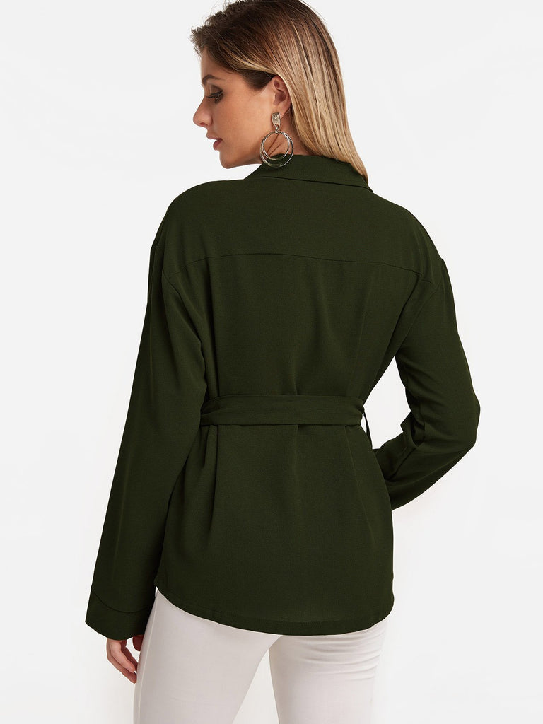 Womens Army Green T-Shirts
