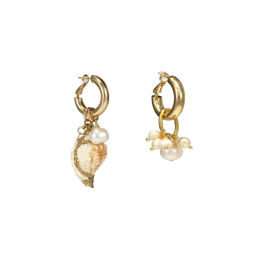 Best Handmade Cute Sea Snail Mismatched Earrings