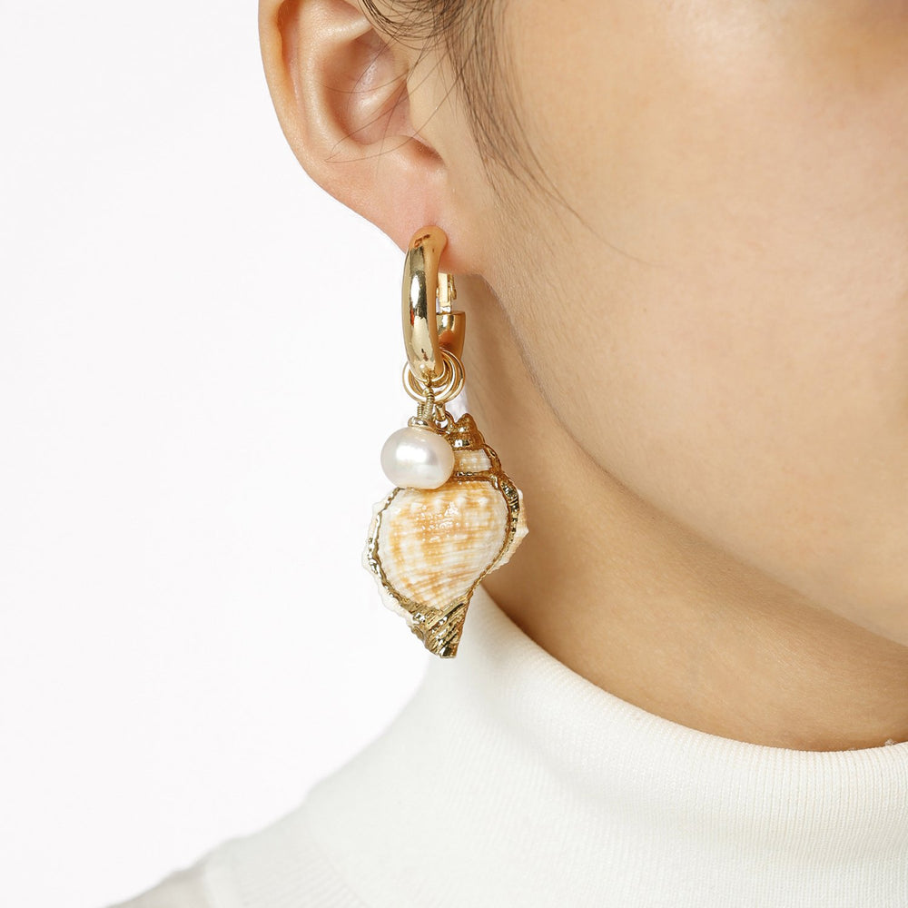 Discount Handmade Cute Sea Snail Mismatched Earrings