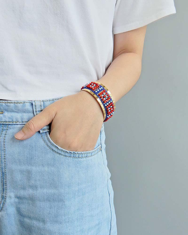 Bead Embroidered Bangle