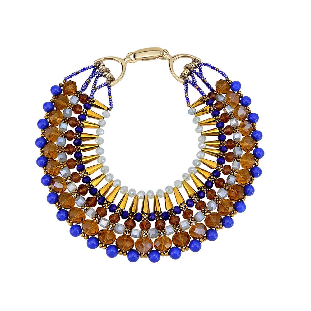 Beaded Bib Handmade Roaring 19S Necklace Jewelry