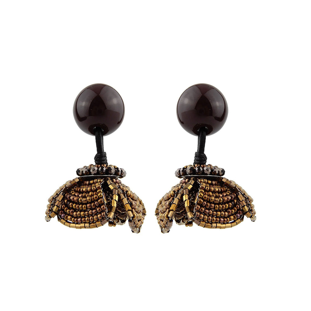 Black Handmade Earrings Bijoux