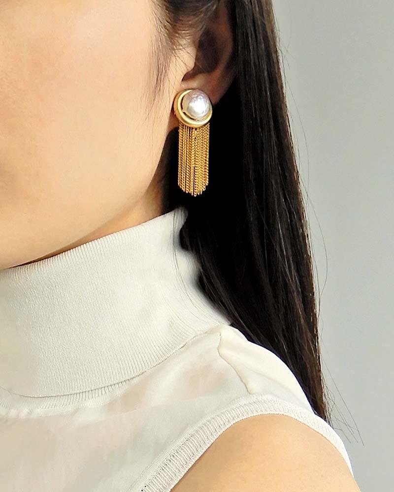 Burgundy Statement Earrings