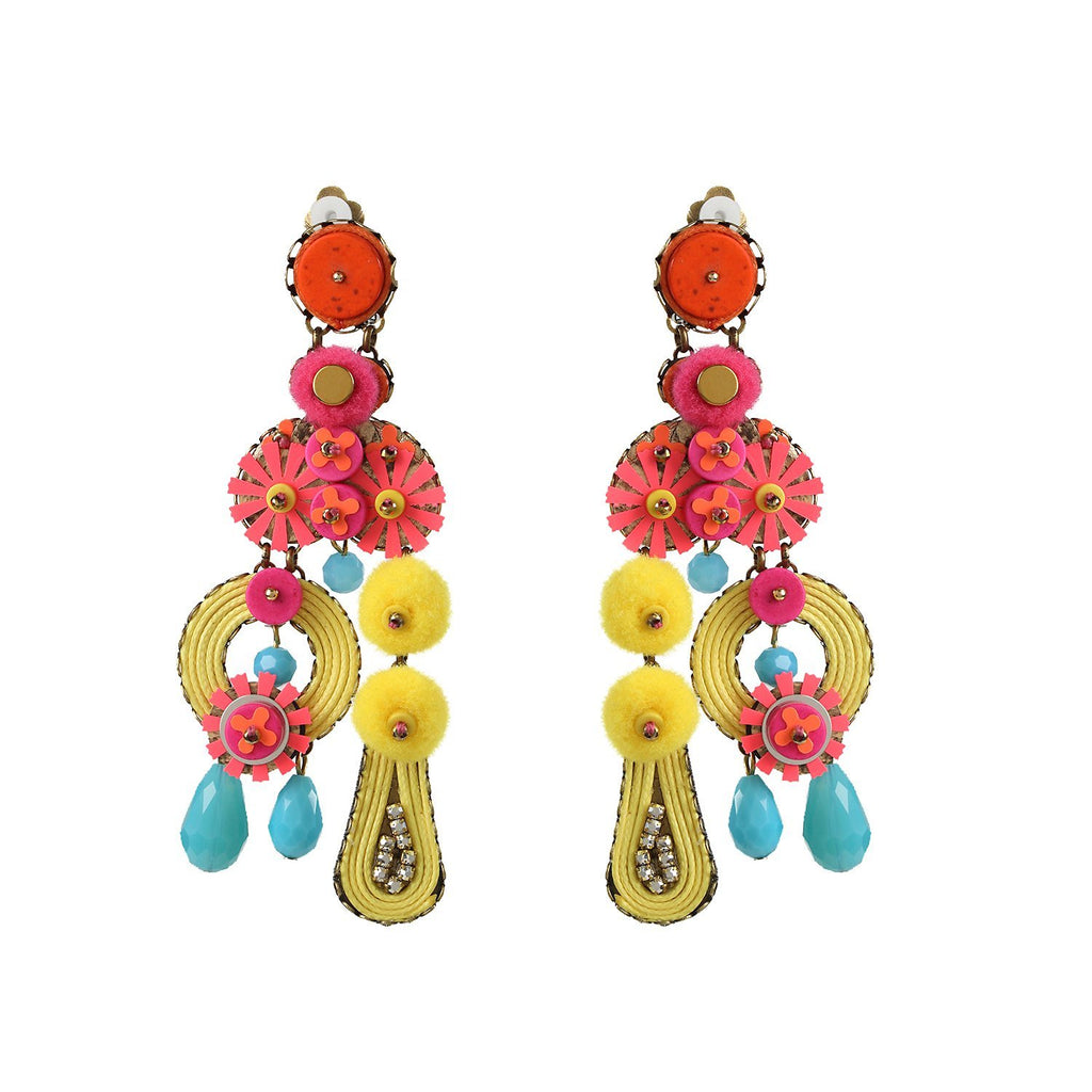 Ethnic Statement Handmade Drop Earrings Roaring Twenties Jewelry