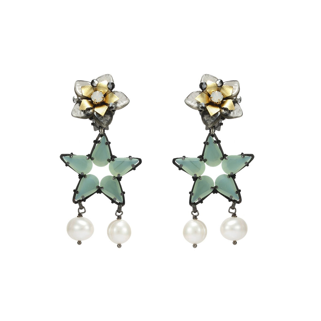 Floral Handmade Drop Earrings Roaring 19S Jewelry