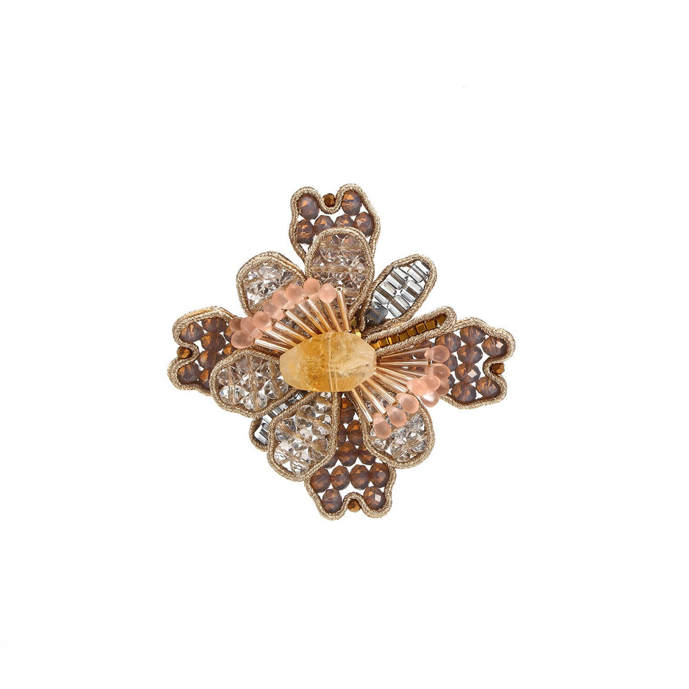 Unique Handcrafted Flower Oversized Ring