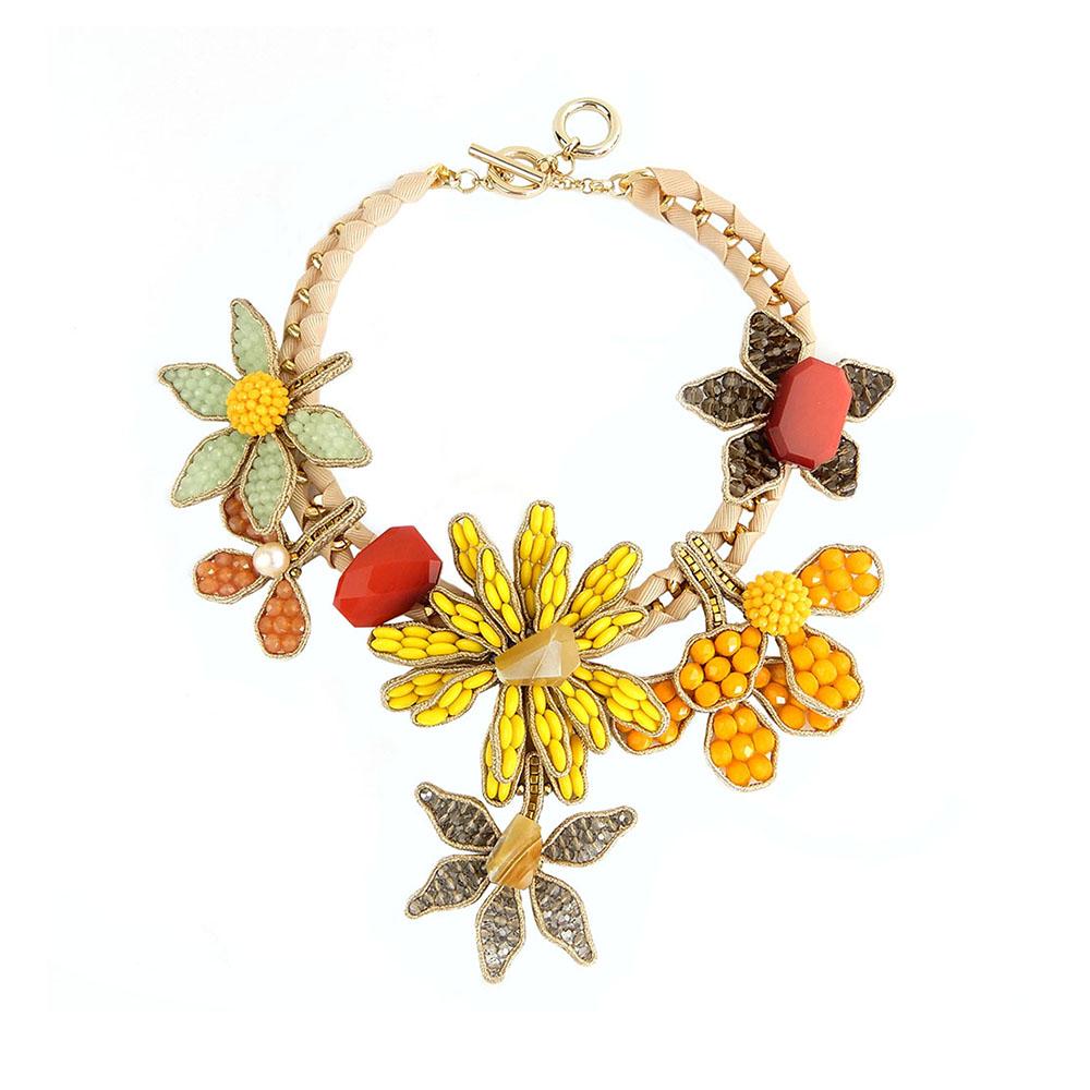 Luxuries Floral Statement Handmade Necklace
