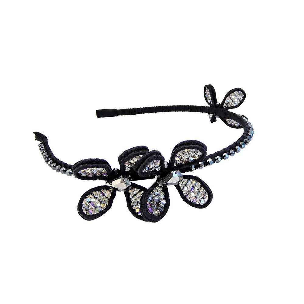 Headband Black And Black Diamond