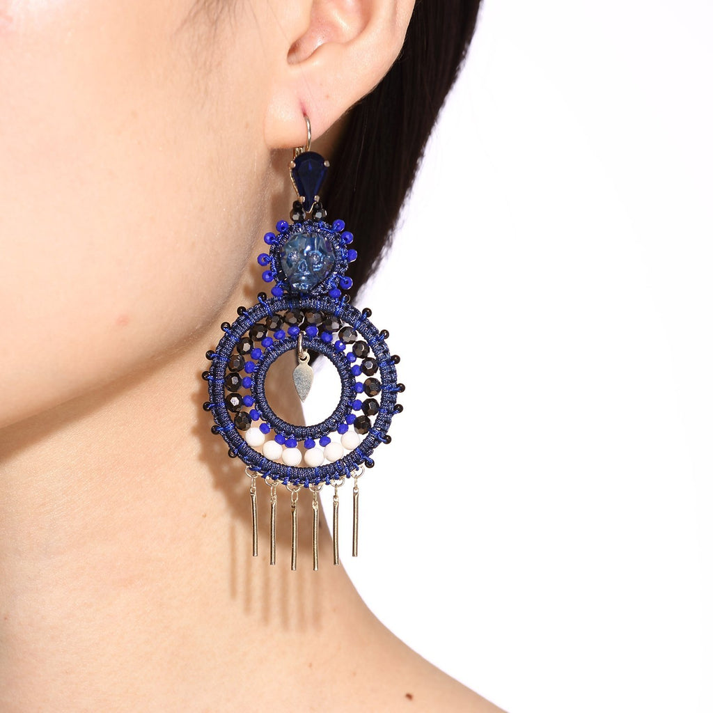 Handcrafted Dangling Statement Earrings
