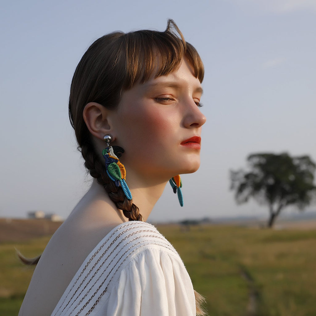 Rainbow Statement Earrings