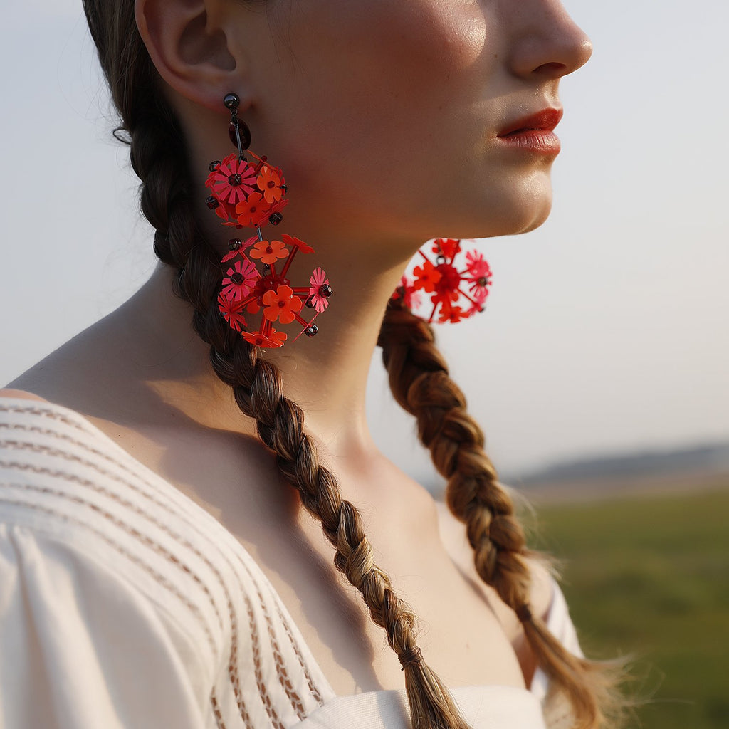 Smart Flower Ball Earrings