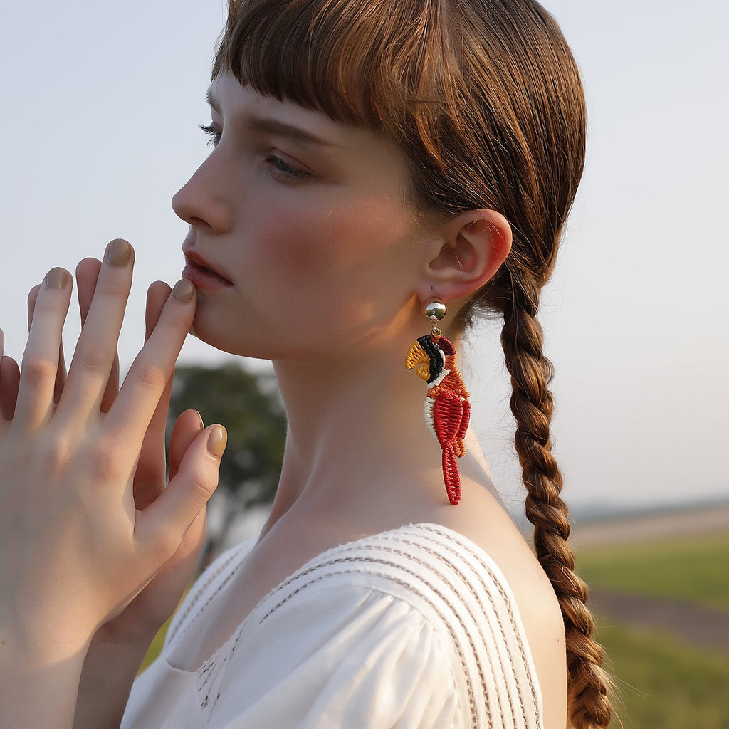 Designer Handmade Black Earrings