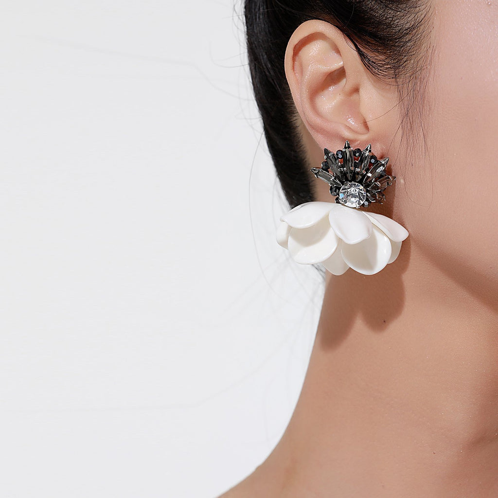 Jewelled Flower Earrings