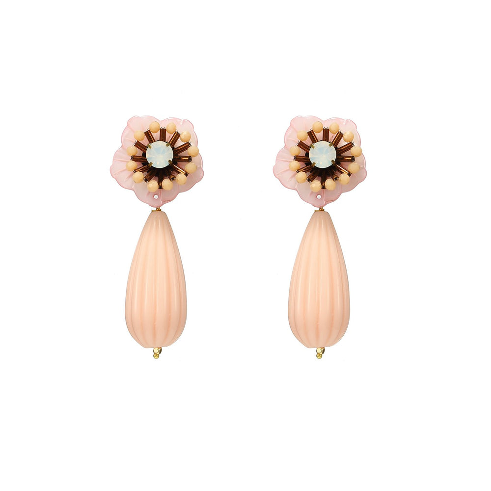 Cute Drop Flower Statement Earrings