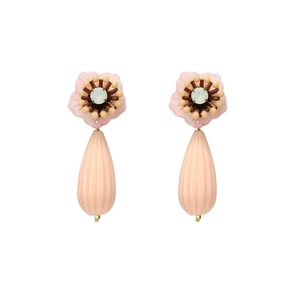 Cute Drop Flower Statement Earrings