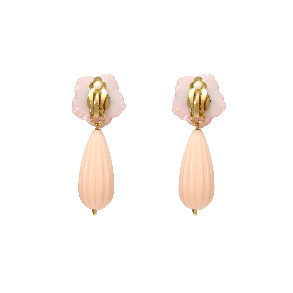 Cute Drop Flower Statement Earrings