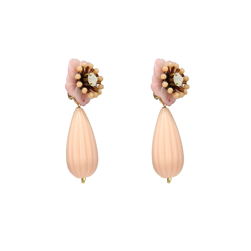 Cute Drop Flower Statement Earrings