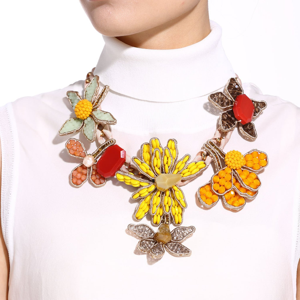 Luxury Flower Statement Necklace