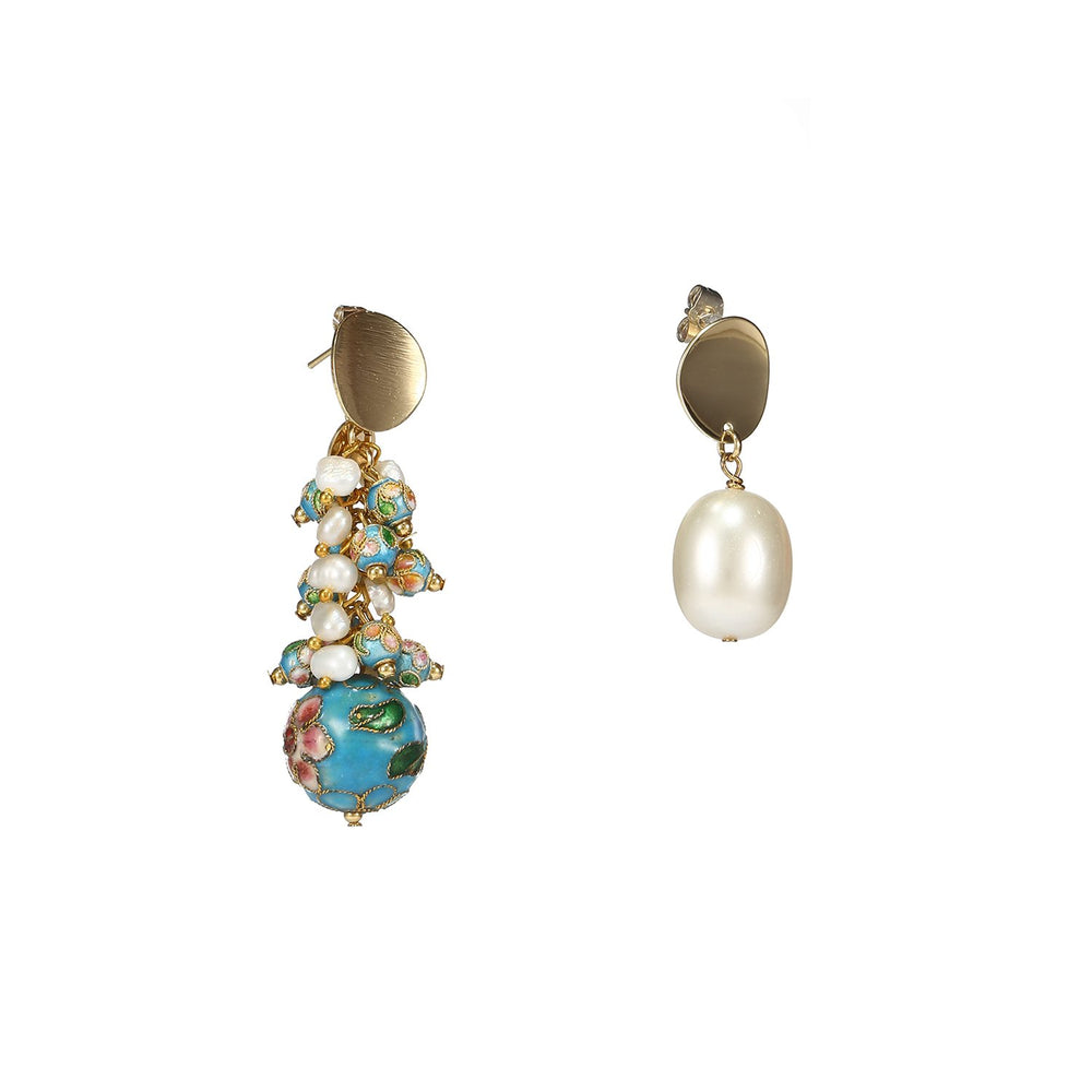 Best Handmade Asymmetrical Pearl Earrings