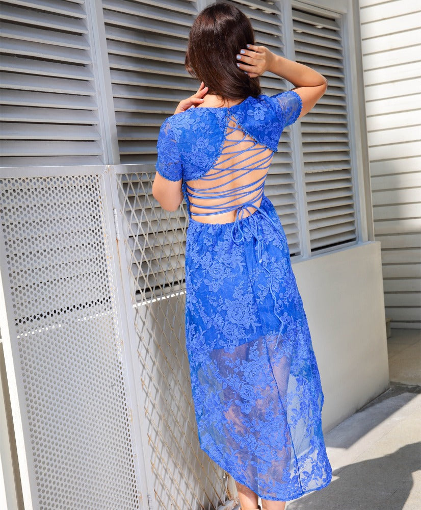 Blue Lace Dress