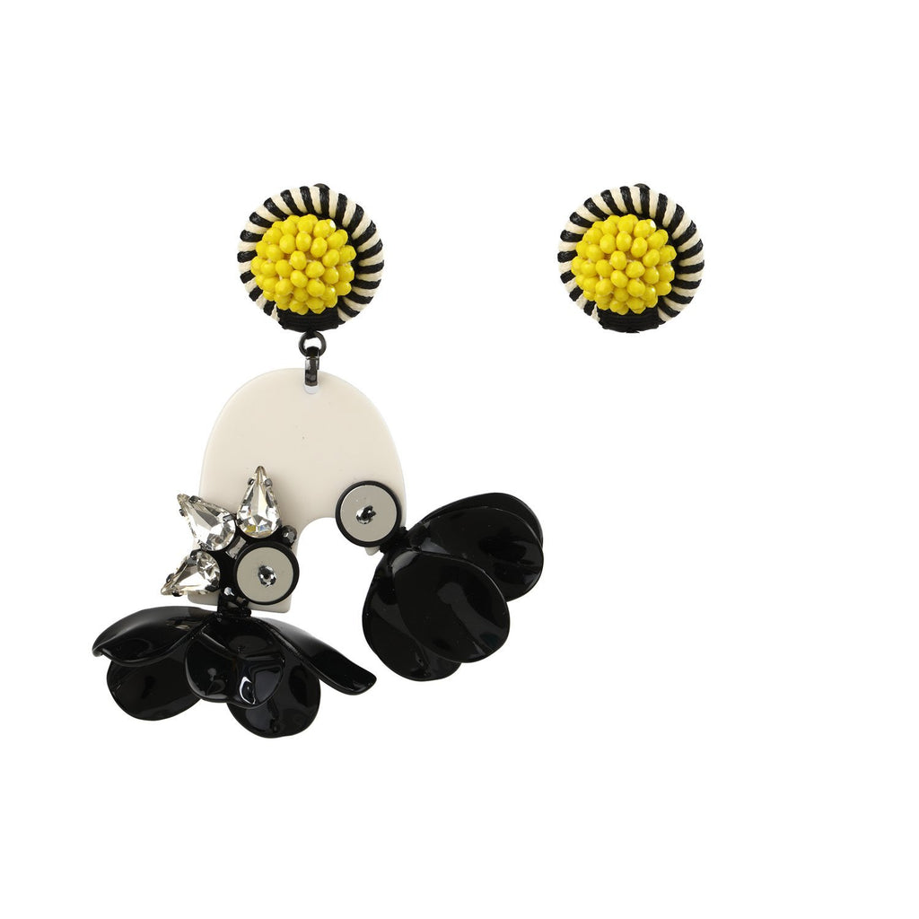 Guanajuato Asymmetrical Floral Handmade Earrings