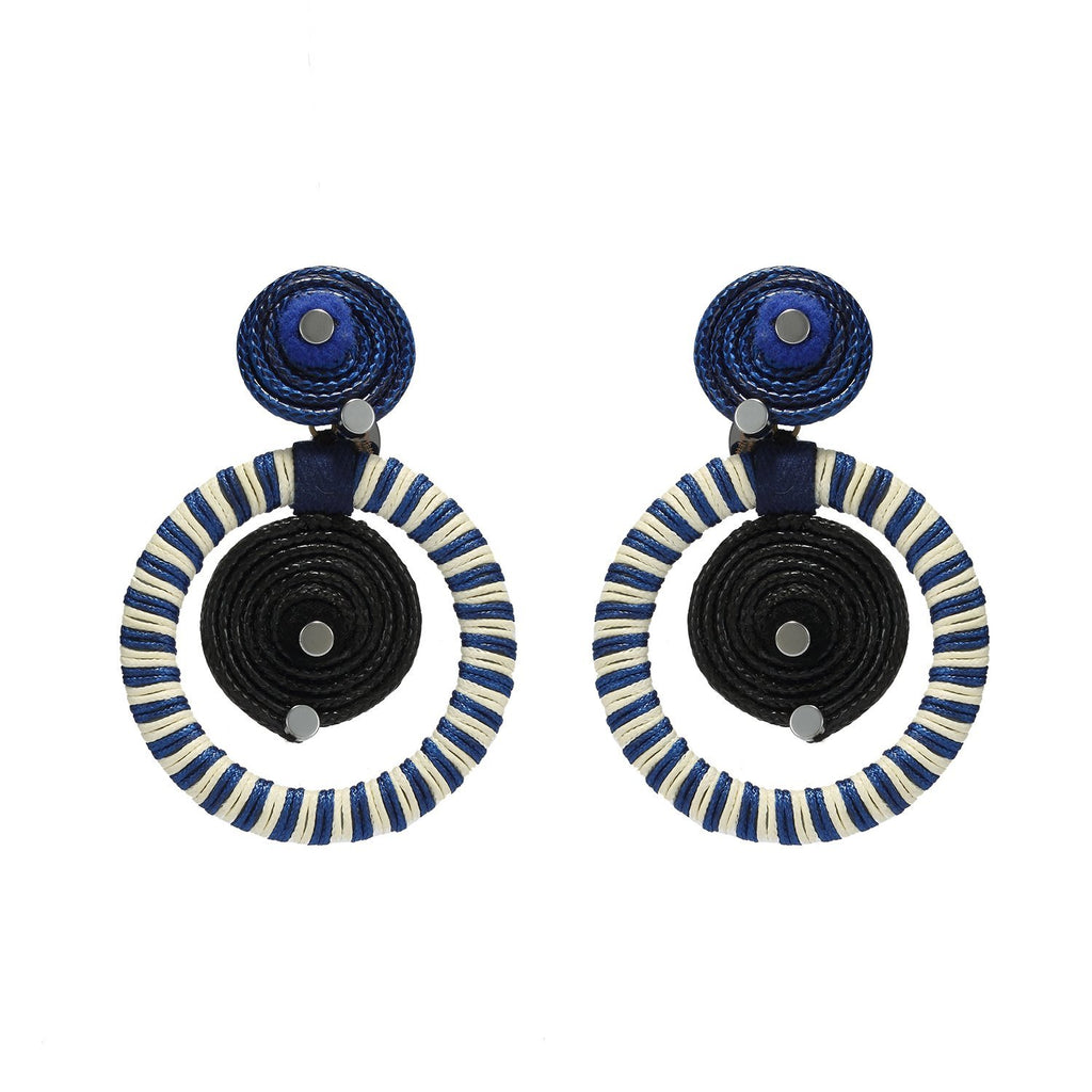 Guanajuato Marine Handmade Over Sized Hoop Earrings