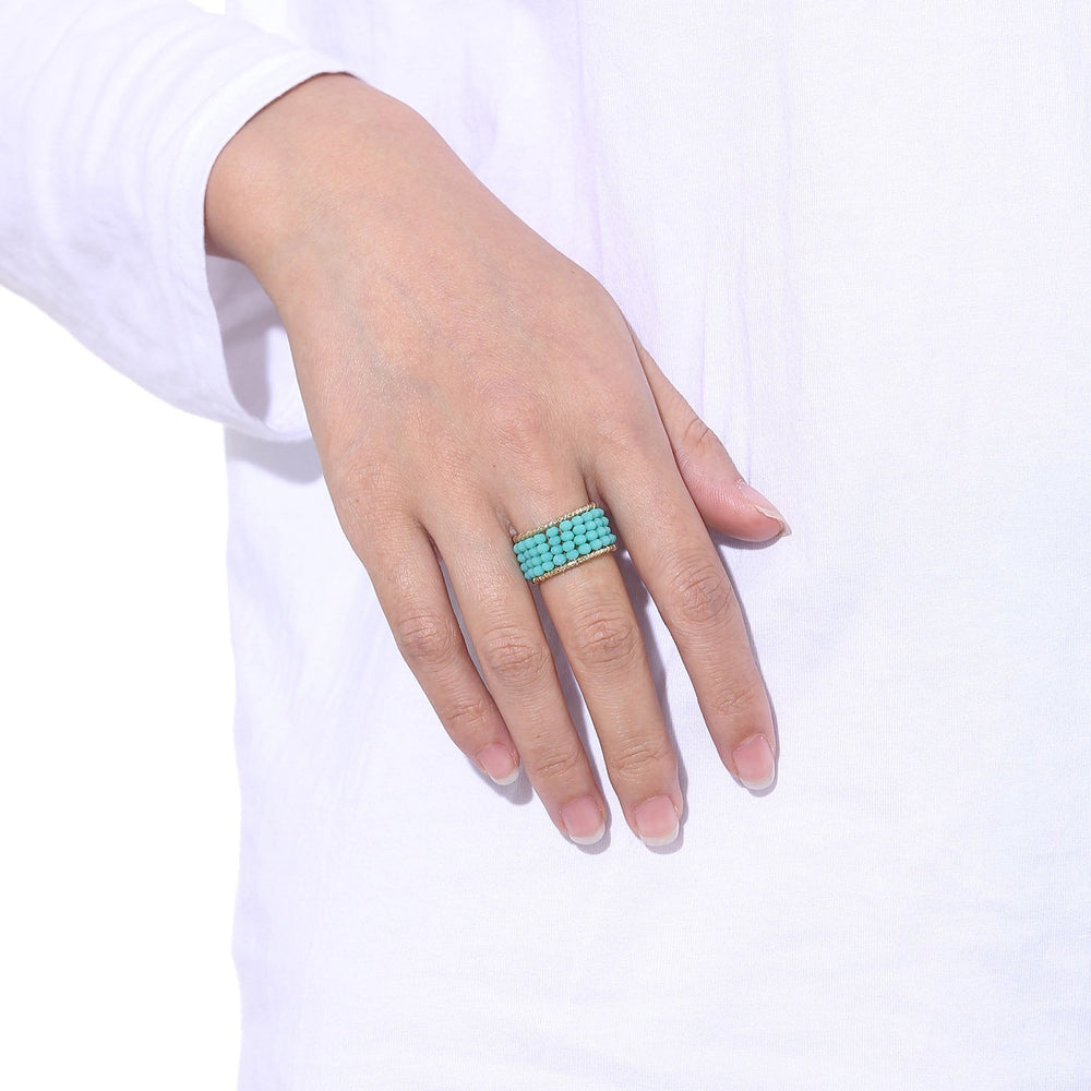 Playful Stackable Beaded Ring