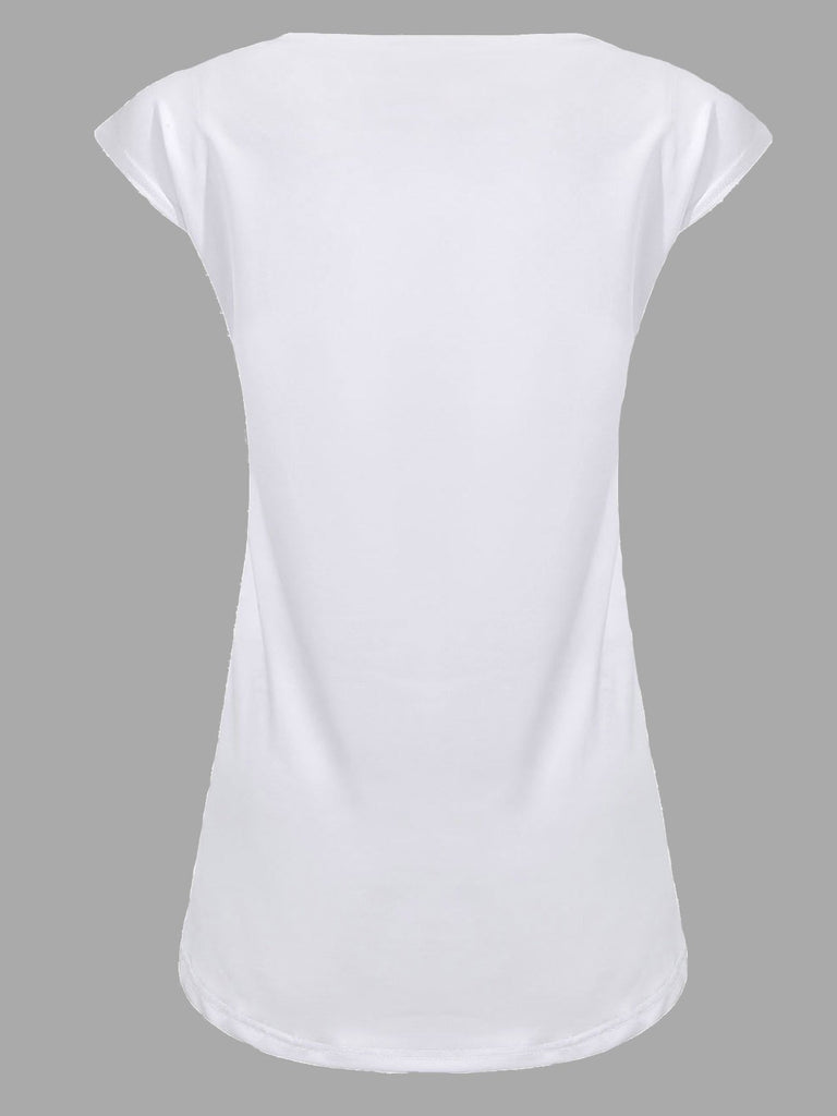 Womens White T-Shirts