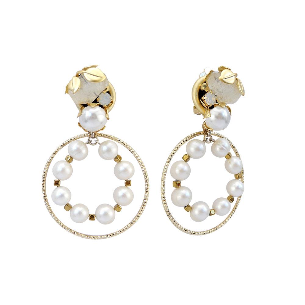 Pearl Statement Earring Roaring 19S Jewelry