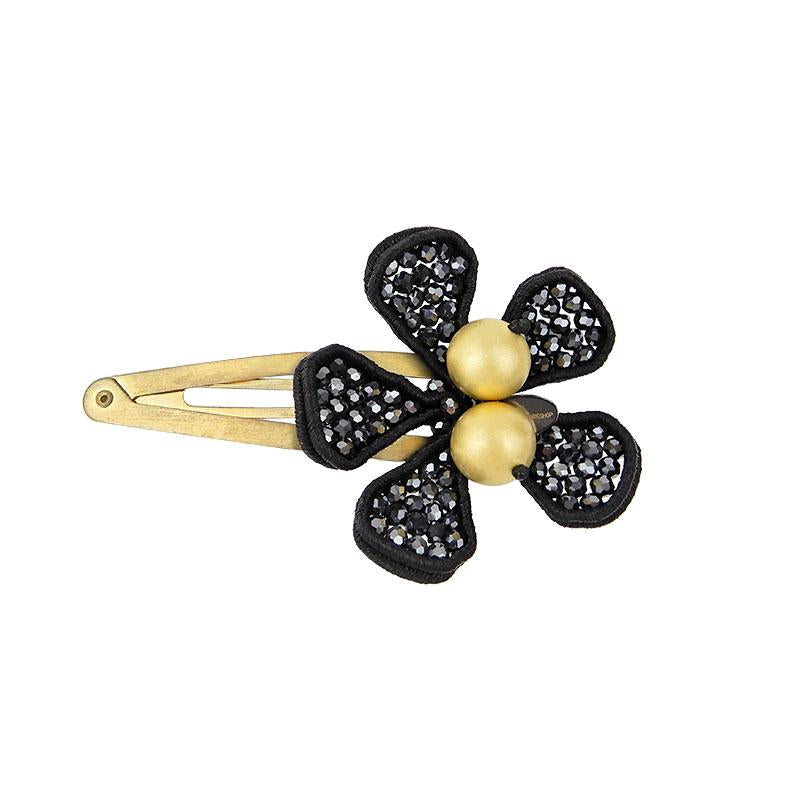 Soutache Floral Handcrafted Hair Pin Womens Gothic Jewellery