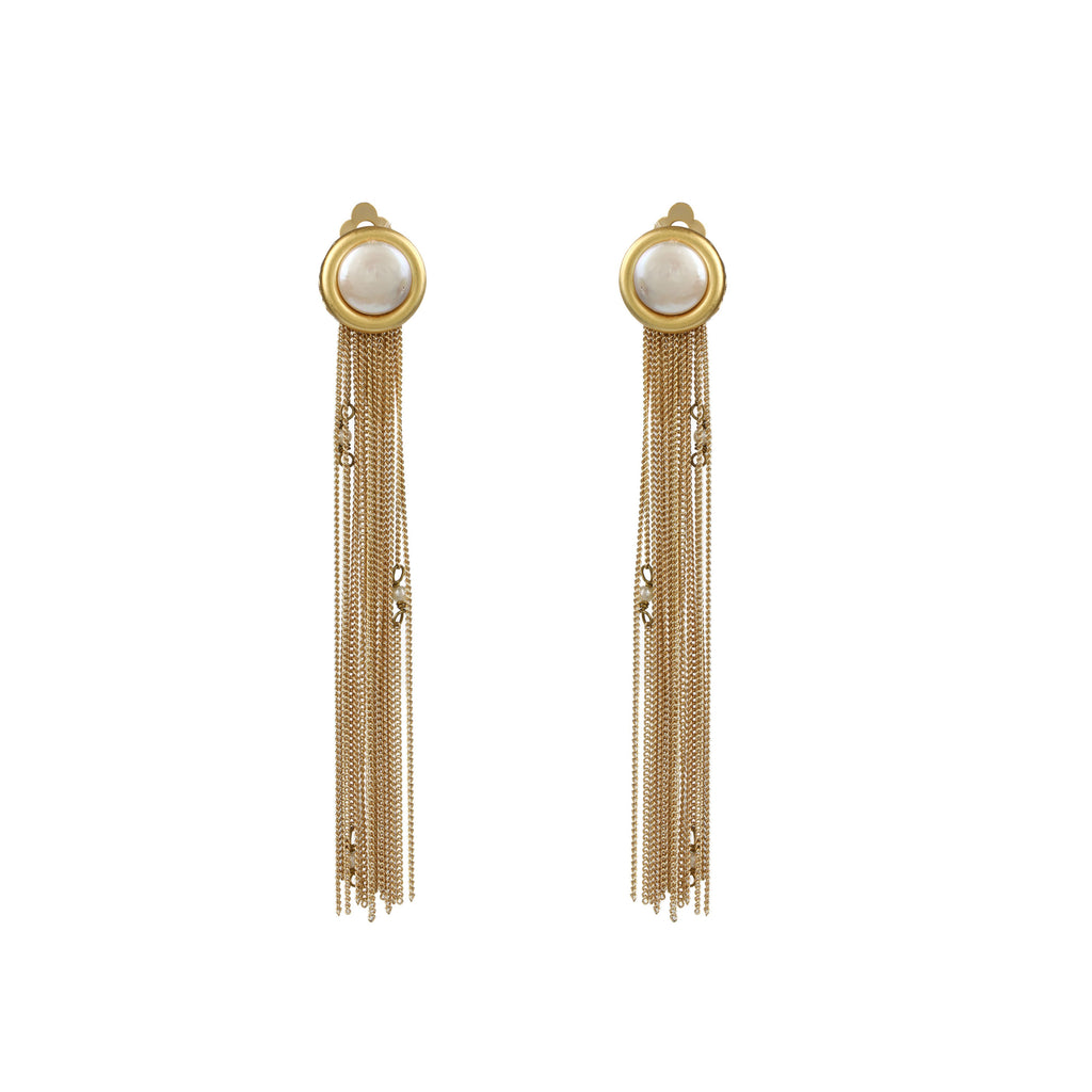 Roaring 19S Statement Baroque Tassel Handmade Drop Earrings