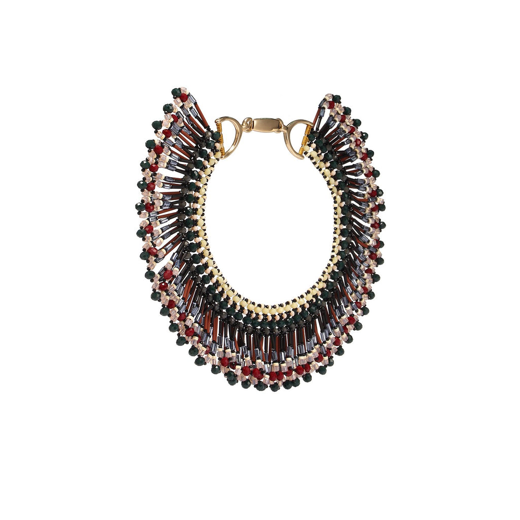 Tribal Fringed Statement Handmade Necklace