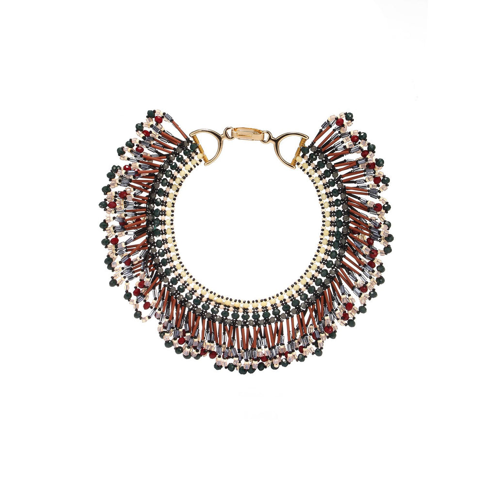Tribal Tassel Statement Handcrafted Necklace