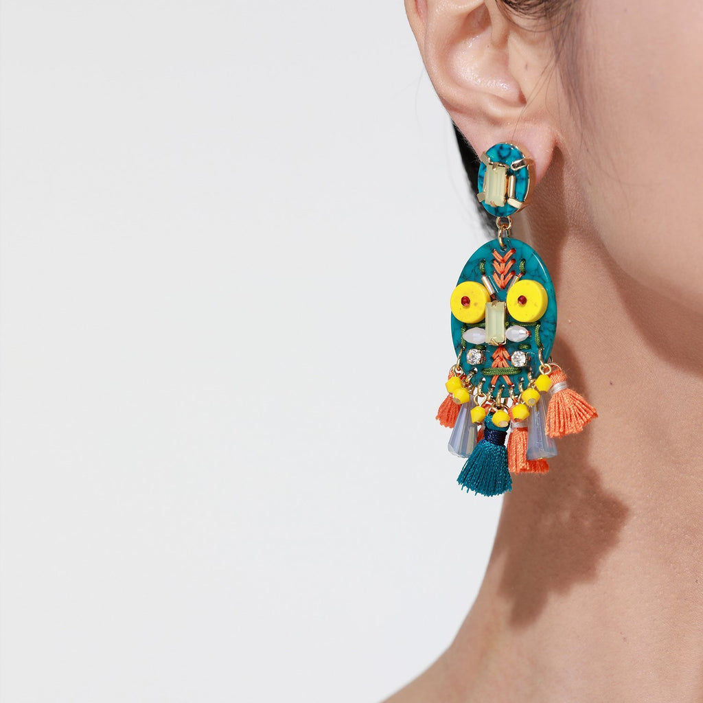 Tribal Mask Earrings