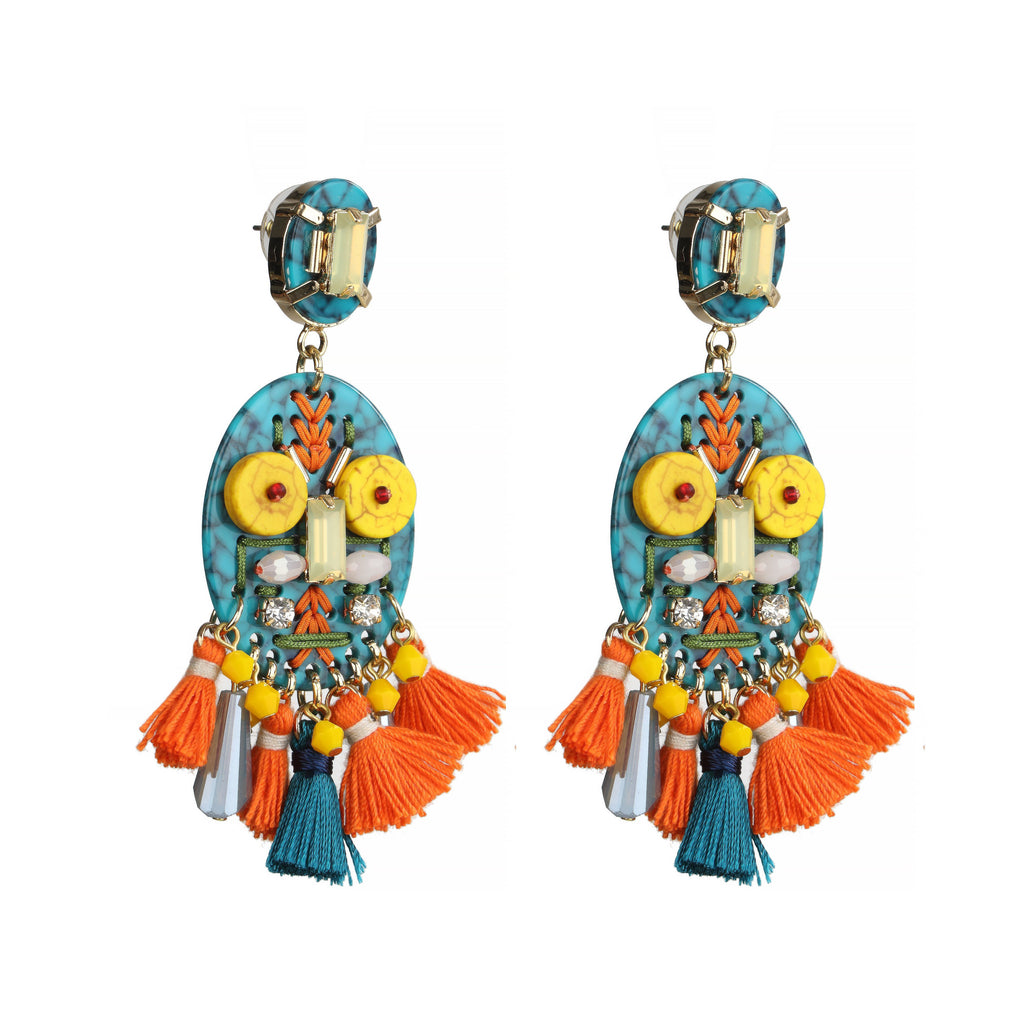 Black Handmade Earrings Jewelry