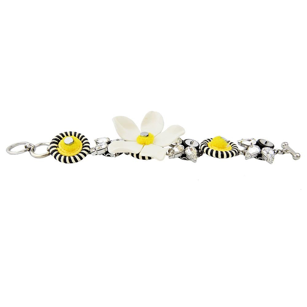 Plexiglass Flower Statement Bracelet