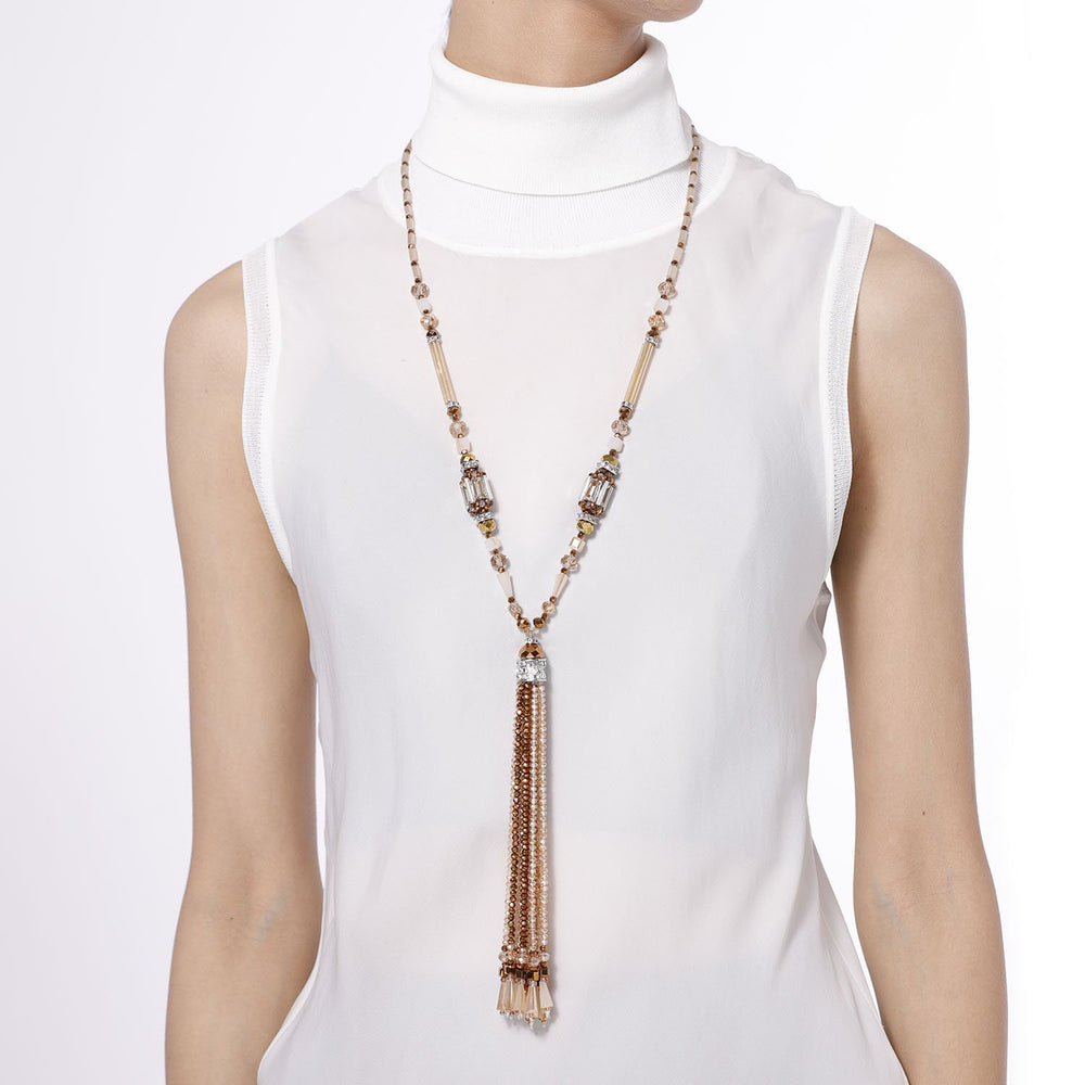 Y Shaped Tassel Necklace