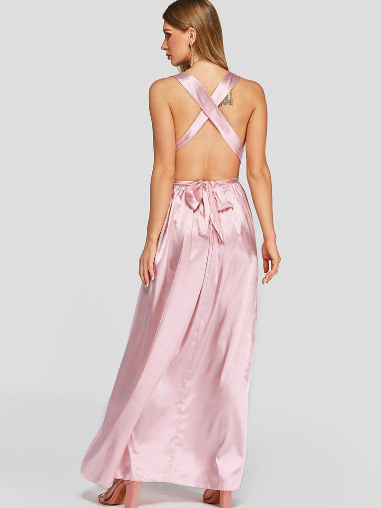 Ladies Pink Maxi Dresses