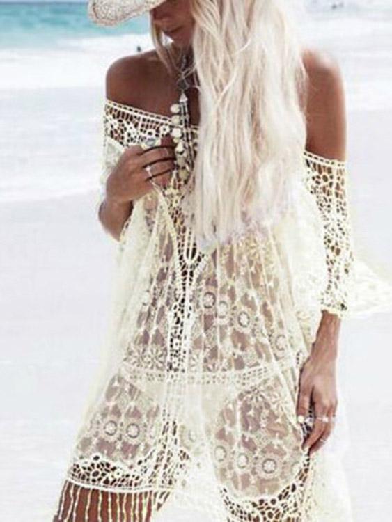 Ladies White Cover-Ups