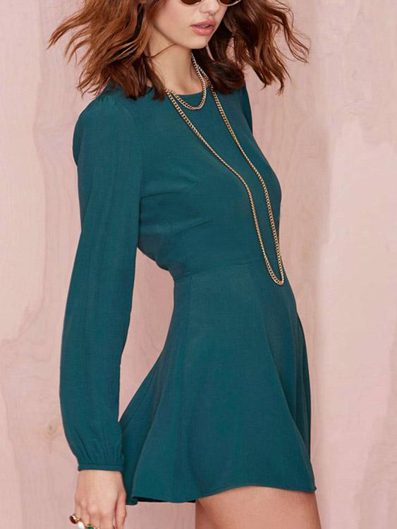 Ladies Green Mini Dresses