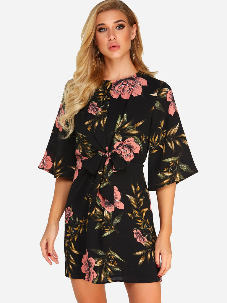 Ladies Half Sleeve Mini Dress