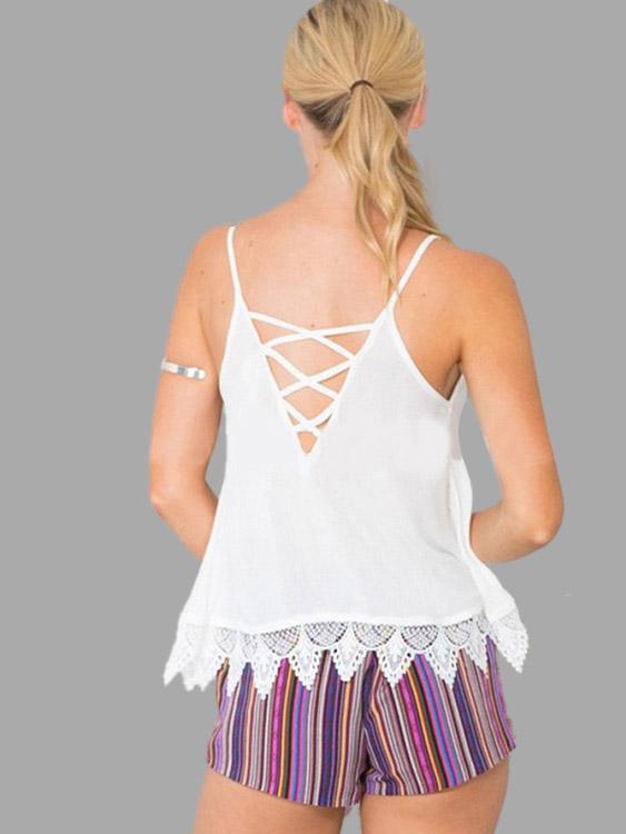 Womens White Camis