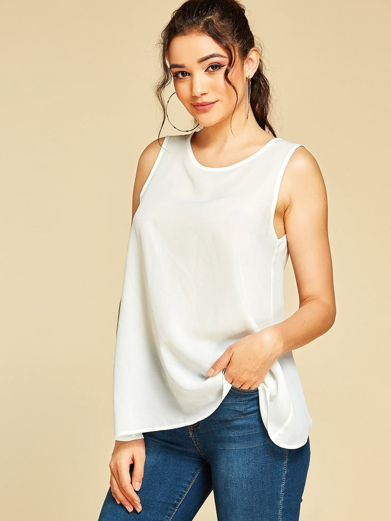 Womens White Camis