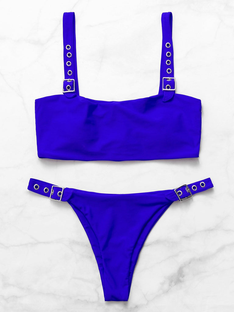 Square Neck Two Piece Bikinis