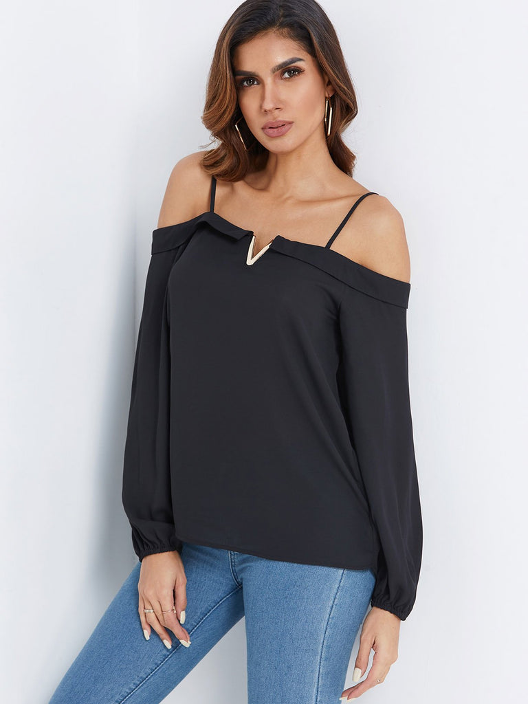 Ladies Black Blouses